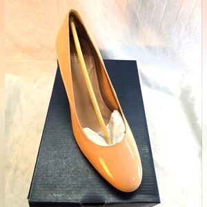 Cole Haan Women's Size 11 Beige Gabbie Pump, 80mm Brush Patent New